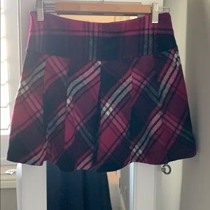 Wool mini skirt